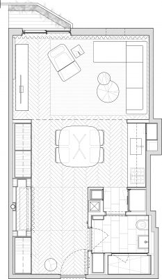 STADT Architecture, Gramercy Apartment, Floor Plan, Kitterman, STADT, nyc architects, ny apartment renovation