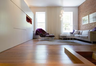 walnut, womb chair, cabinets, stadt architecture, sara-ny, design awards