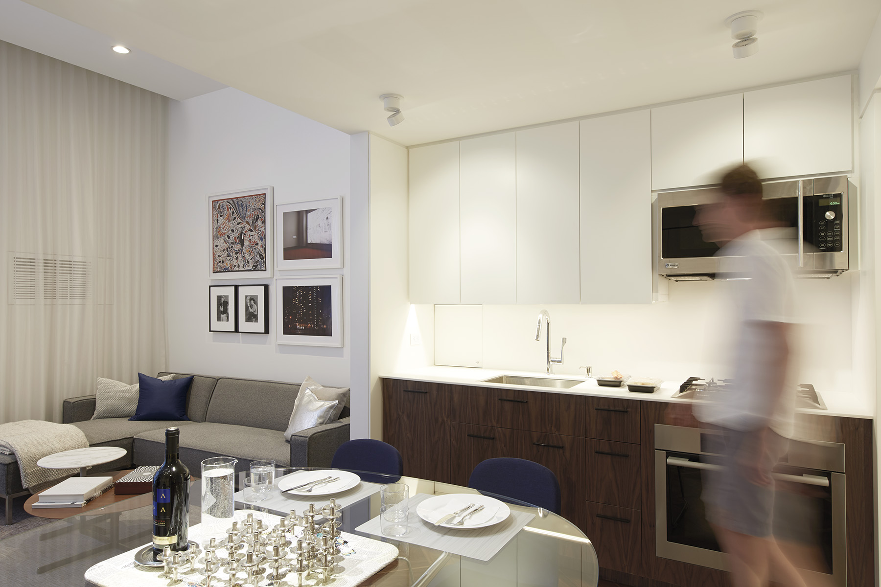 STADT Architecture, Gramercy Apartment, Walnut, Cappellini, Miele, STADT, nyc architects, ny apartment renovation