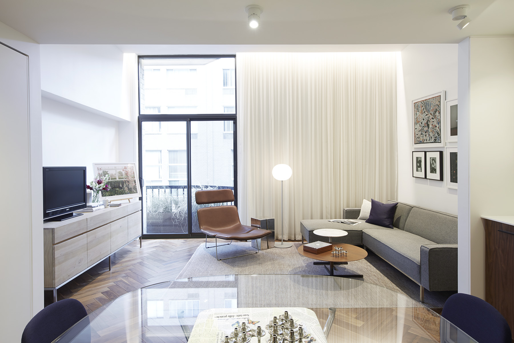STADT Architecture, Gramercy Apartment, Cappellini, ABC Home, Walnut Floors, Glo Ball, Bob Tables, STADT, nyc architects, ny apartment renovation