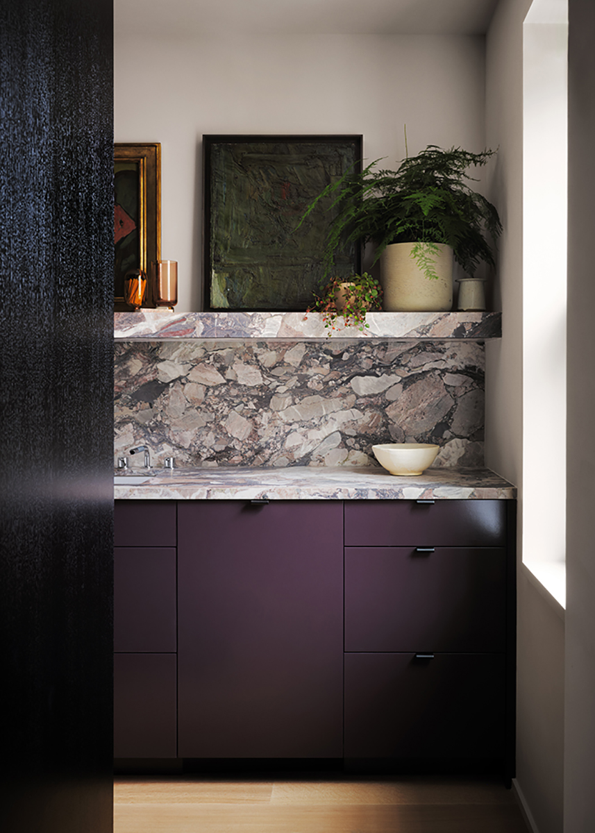 STADT Architecture, West Village Apartment, Kitchen, Custom Cabinetry, Marble